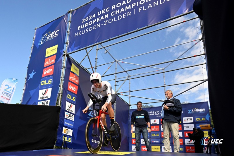 2024 UEC Road European Championships - Limburg - Flanders - Men U23 Individual Time Trial 31,2 km - 11/09/2024 - Moritz Csaza (GER) - photo Ivan Benedetto/SprintCyclingAgency?2024